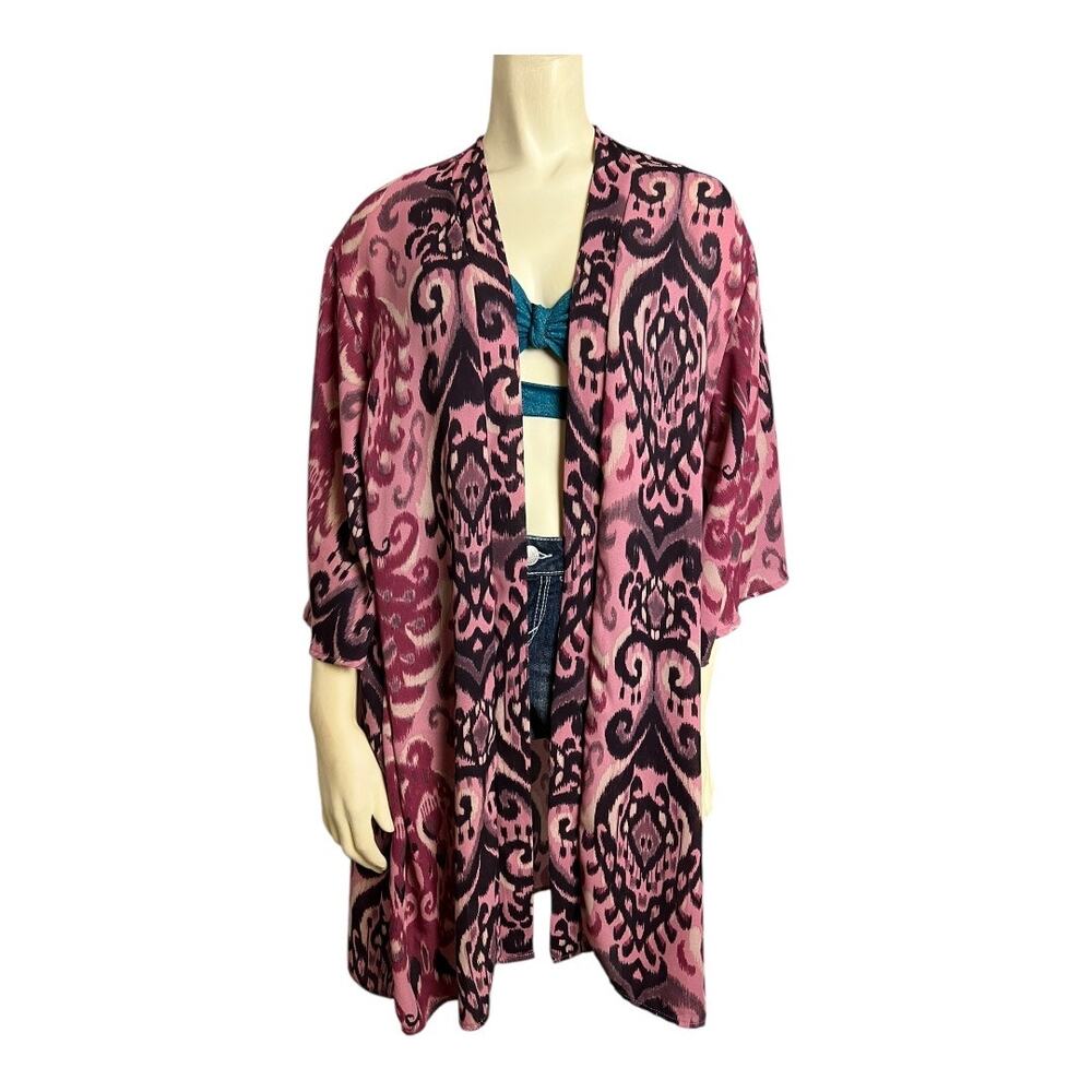 Kimono Wrap Cover Up Sheer Cardigan Festival Top Shirt Blouse Beach Boho